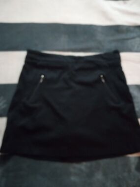 Classic Black Mini Skirt with Zip Pocket Detail